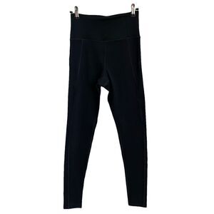 Girlfriend Collective Small Leggings High Rise Solid Black Workout